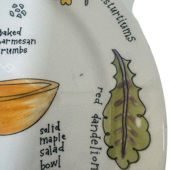 “SALAD DAYS” by Ursula Dodge for  Signature Housewares Set Of 4  9" Plates - Picture 8 of 16